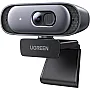 UGREEN Webcam 2K 30FPS Full HD, Webcam with Dual Microphone, 91° Field of View, Privacy Protection, Auto Focus, Automatic Light Correction, Stereo Sound, Plug & Play, PC Camera for Windows MacOS