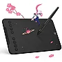 XPPen Updated Deco Mini7 V2 Drawing Tablet-16384 Levels of Pressure Battery-Free Stylus, 7 x 4 OSU Drawing Pad, 8 Hotkeys for Digital Art, Teaching, Gaming Graphic Tablet for Chrome, PC, Mac, Android
