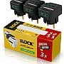 iLock 3-way wall outlet adapter 3500 W (Pack 3) (black)