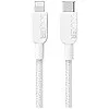 Anker A81A5 Braided USB-C to Lightning Cable, MFi Certified, 0.9m Fast Charge(3FT) combatiable with Lightning device, including a wide range of iPhones, iPads, and AirPods - White