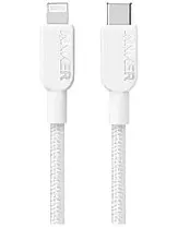 Anker A81A5 Braided USB-C to Lightning Cable, MFi Certified, 0.9m Fast Charge(3FT) combatiable with Lightning device, including a wide range of iPhones, iPads, and AirPods - White