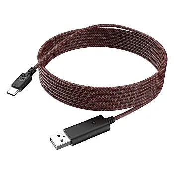 جيم سير كابل USB-C لـ G7 اس اي ، G7، T4 كاليد (اسود واحمر)