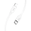 كابل شحن سريع ونقل بيانات ماجيك من السيليكون 20 وات 1 متر USB-C إلى لايتنينج متوافق مع آبل آيفون واي باد وايربودز هوكو أبيض X87