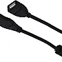 Keendex kx 2384 extension cable usb male 2.0 to usb female 2.0, 1.6m - black