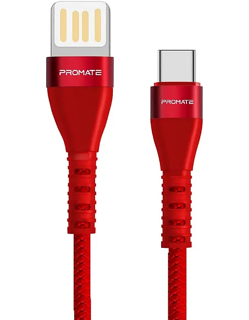 كابل USB-A الى USB-C عالي الجودة خالي من التشابك قابل للانعكاس للشحن ونقل البيانات بسرعة فائقة لجميع الاجهزة المدعومة بمنفذ وVigoray-C بروميت - 2 ا