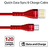 كابل USB-A الى USB-C عالي الجودة خالي من التشابك قابل للانعكاس للشحن ونقل البيانات بسرعة فائقة لجميع الاجهزة المدعومة بمنفذ وVigoray-C بروميت - 2 ا