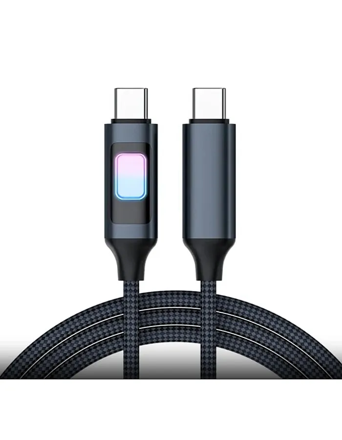 كيبل USB نوع سي، شحن سريع يصل الى 100 واط، مضفر بـ48 مغزل، خليط معدني من الزنك، 1.2 متر، نقل بيانات 480 ميجابت في الثانية، متوافق مع الاجهزة الرقم