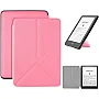 PU Leather flexible back Flip Case for Kindle Paperwhite 11th and Kindle Paperwhite Signature Edition (6.8 inch, 2021 Release) - Cover with Auto Wake/Sleep/Pink