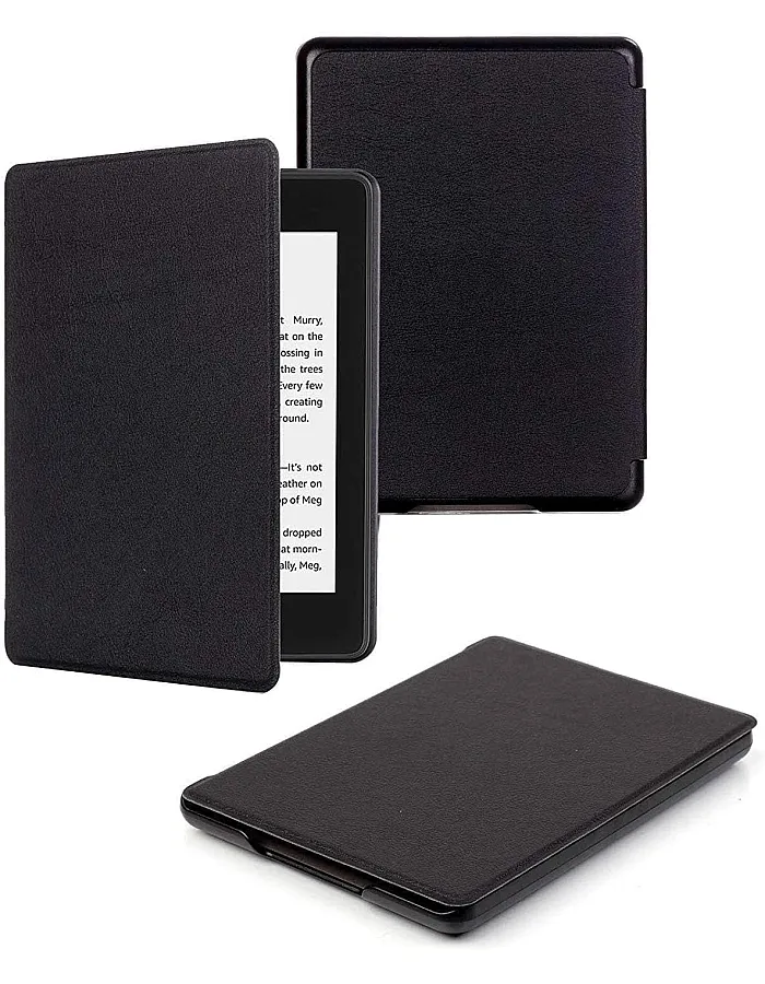 جراب حماية من الجلد الصناعي لجهاز Kindle بيبر وايت الجيل 11 وKindle بيبر وايت سيجنتشر ايديشن (6.8 بوصة، إصدار 2021) - جراب بخاصية التنبيه والسكون الت