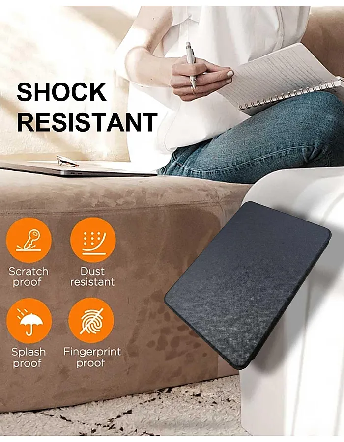 T Tersely Slimshell Case Cover for All-New Kindle Paperwhite (11th Generation-2021,17 cm) or Kindle Paperwhite Signature Edition, Smart Shell Cover with Auto Sleep/Wake - Black
