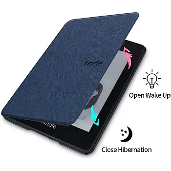 fashion mania Case Cover for All-New Kindle Paperwhite (12th Generation 2024, 7 inch) Smart Shell Cover with Auto Sleep/Wake (blue)