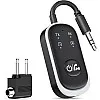 Beauty beast 2 in 1 Bluetooth Transmitter Receiver, Wireless Bluetooth 5.3 Adapter - Dual Pairs for AirPods, All Headphones/3.5mm Aux Audio Jack on Airplane, Home/Car Stereo, Gym, iPad/Tablets (J51)