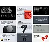 CMF by Nothing Buds Pro 2, ANC Wireless Earbuds, Hi-Fi Sound, Low Latency, 50H Battery Life, Light Grey