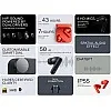 CMF by Nothing Buds Pro 2 Wireless Earbuds with Hi-Fi Sound, 50 dB Active Noise Cancellation, 6 HD Microphones, Space Audio Effect, 2025 - Dark Grey