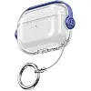 Dl3 Mobilak Case for Airpods Pro 2 Protective Case [With Closure Lid] [Front LED Visible] [With Wrist Strap] Skin Case Compatible with 2022 Airpods Pro 2nd Generation (Clear Blue)