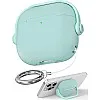 Dl3 Mobilak Case for Airpods Pro 2 Protective Case [With Closure Lid] [Front LED Visible] [With Wrist Strap] Skin Case Compatible with 2022 Airpods Pro 2nd Generation (Clear Blue)