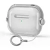 Dl3 Mobilak Case for Airpods Pro 2 Protective Case [With Closure Lid] [Front LED Visible] [With Wrist Strap] Skin Case Compatible with 2022 Airpods Pro 2nd Generation (Clear Blue)