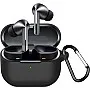 Dl3 Mobilak Compatible with Samsung Galaxy Buds 3 Pro/Buds 3 Case Cover, Soft Silicone Shockproof Protective Case Wireless Earbuds with Carabiner, Front LED Visible (Black)
