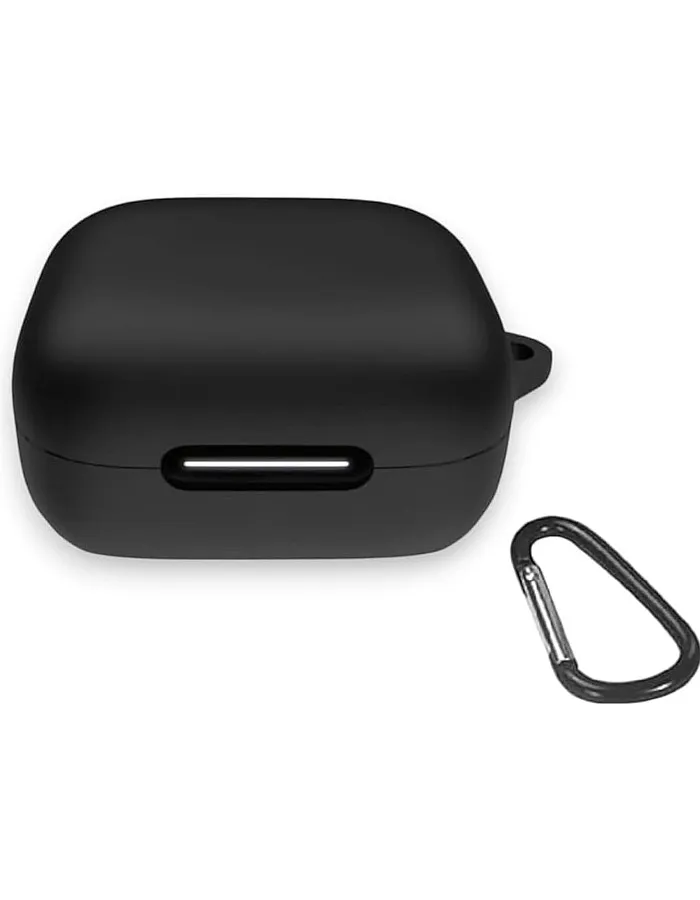 Generic Case Cover Silicone R50i, P25i, P20i Case Dust Proof Cover Earphone With Keychain for AirPods Compatible with Anker AirPods (black)