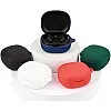 Generic Case Cover Silicone R50i, P25i, P20i Case Dust Proof Cover Earphone With Keychain for AirPods Compatible with Anker AirPods (black)