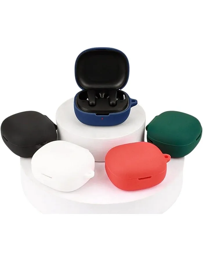 Generic Case Cover Silicone R50i, P25i, P20i Case Dust Proof Cover Earphone With Keychain for AirPods Compatible with Anker AirPods (black)