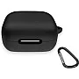 Generic Case Cover Silicone R50i, P25i, P20i Case Dust Proof Cover Earphone With Keychain for AirPods Compatible with Anker AirPods (black)