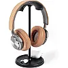 Headphone Stand, Curved Headset Stand with Storage Tray, Heavy Base Gaming Headset Holder for AirPods Max, AirPods, AirPods Pro, Beats, Bose, Sony and More (Black)