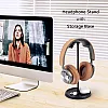 Headphone Stand, Curved Headset Stand with Storage Tray, Heavy Base Gaming Headset Holder for AirPods Max, AirPods, AirPods Pro, Beats, Bose, Sony and More (Black)