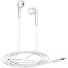 Honor AM115 Wired Half In-ear Headset 3.5mm Jack With Microphone Volume Control Fits Multiple Devices - White