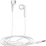 Honor AM115 Wired Half In-ear Headset 3.5mm Jack With Microphone Volume Control Fits Multiple Devices - White