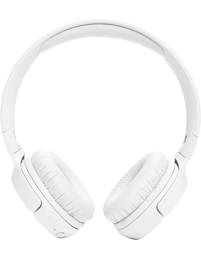 JBL Tune 520BT Wireless On-Ear Headphones, Pure Bass Sound, 57H Battery with Speed Charge, Hands-Free Call Voice Aware, Multi-Point Connection, Lightweight and Foldable - White | 1 year local warranty