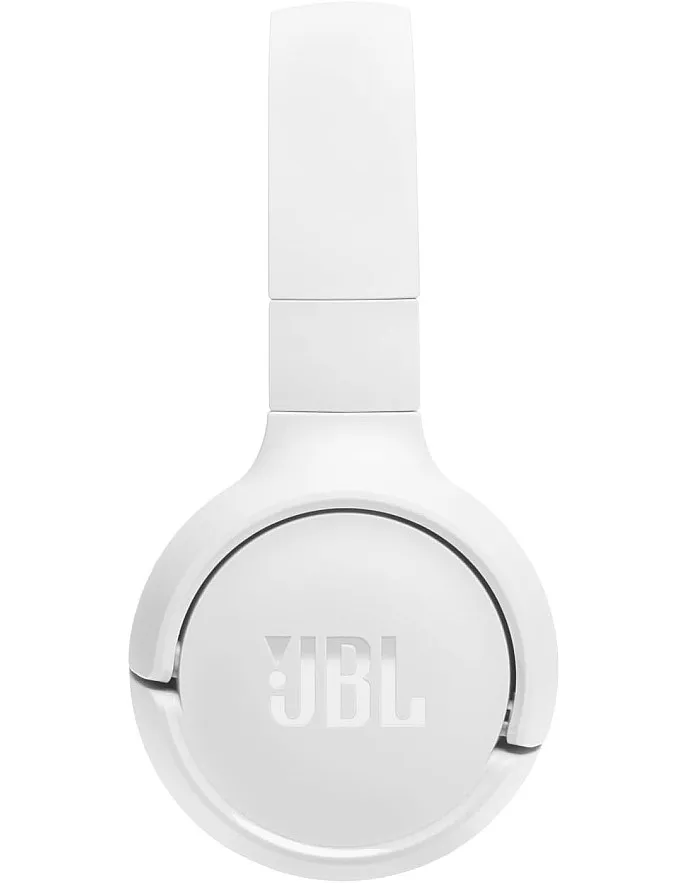JBL Tune 520BT Wireless On-Ear Headphones, Pure Bass Sound, 57H Battery with Speed Charge, Hands-Free Call Voice Aware, Multi-Point Connection, Lightweight and Foldable - White | 1 year local warranty