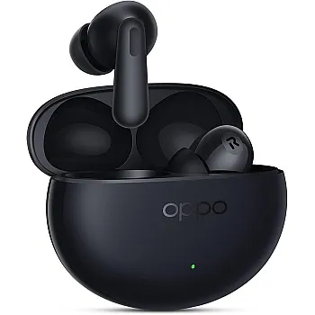 Oppo Enco Bud 3Pro+ سماعات أذن لاسلكية حقيقية مع مشغل 12.4 ملم و32 ديسيبل ANC، وقت تشغيل 43 ساعة، زمن استجابة منخفض، شحن سريع، BT 5.4، IP55، أسود منتصف الليل