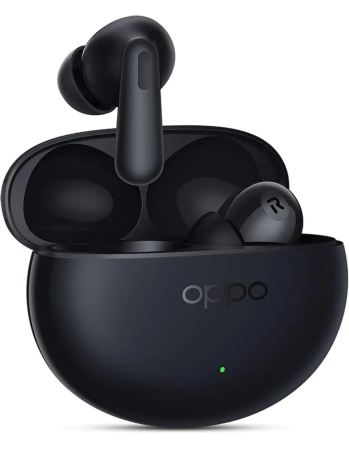 Oppo Enco Bud 3Pro+ سماعات أذن لاسلكية حقيقية مع مشغل 12.4 ملم و32 ديسيبل ANC، وقت تشغيل 43 ساعة، زمن استجابة منخفض، شحن سريع، BT 5.4، IP55، أسود منتصف الليل