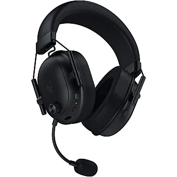 Razer BlackShark V2 HyperSpeed Wireless Gaming Headset, 280g Lightweight, THX Spatial Audio, Bendable Mic, 50mm Drivers, 2.4GHz, Bluetooth or USB, 70 Hr Battery w/USB Type C Charging - Black