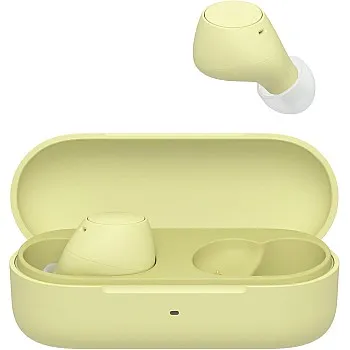 Sony WF-C510 Truly Wireless Earbuds, 22 hours battery life, Clearer hands-free calling, Multipoint Connection, Ambient Sound Mode, IPX4 Water Resistance, Yellow, UAE Version - 1-Year warranty