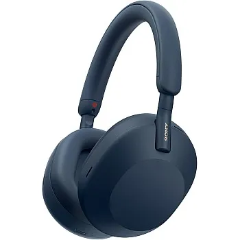 Sony WH 1000XM5 Noise Cancelling Wireless Headphones 30 hours battery life Over ear style Optimised for Alexa and the Google Assistant with built in mic for phone calls, Midnight Blue