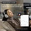سماعات راس لاسلكية بخاصية الغاء الضوضاء 1000XM5 دبليو اتش بعمر بطارية 30 ساعة بتصميم فوق الاذن محسنة لاليكسا ومساعد جوجل مع ميكروفون مدمج للم