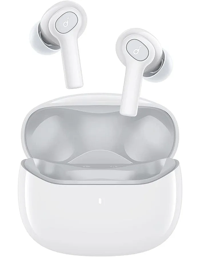 ساوند كور من انكر لايف بي 2 اي تي دبليو اس، مكالمات معززة بالذكاء الاصطناعي، وضعين لمعادل الصوت، وقت تشغيل 28 ساعة مع شحن سريع، بلوتوث 5.2، س