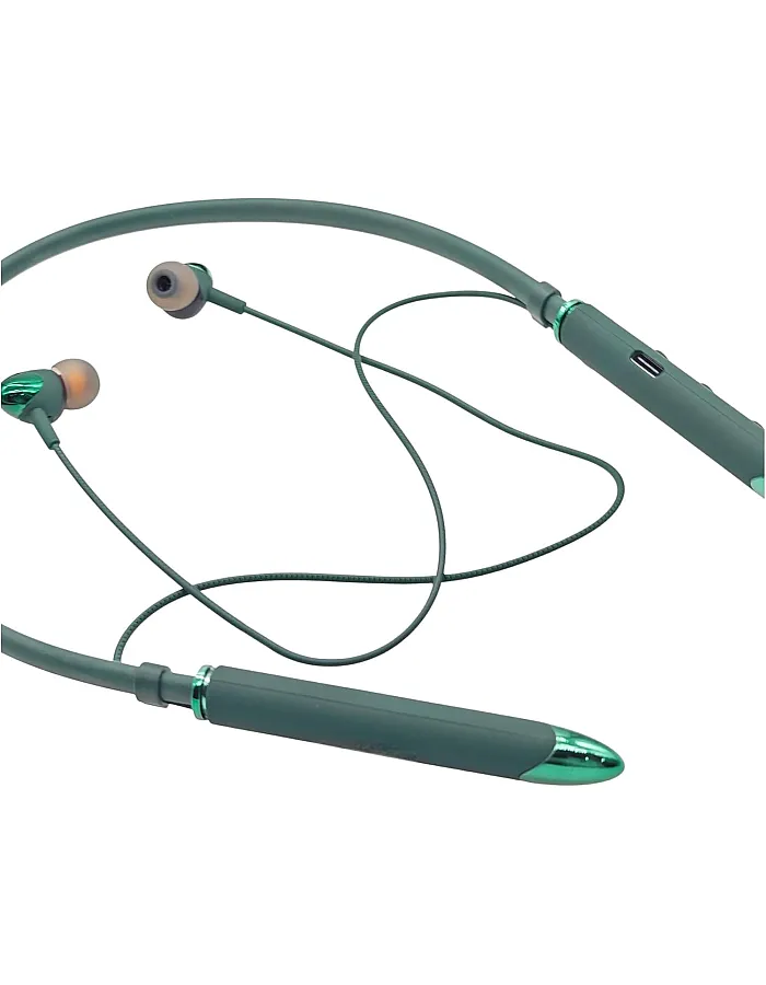 Start Extra Bass Earphone ST-105, Neckband Style with 5 Voice Changing Functions, Pure Sound, Compatible with Mobile Phones and Gaming Devices Green (Green)