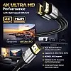10M HDMI Cable v1.4 by True HQ™ | HIGH SPEED Long Lead with Ethernet ARC 3D | Full HD 1080P PS4 Xbox One Sky HD TV Laptop PC Monitor CCTV | Black & Gold Plated