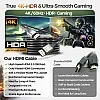 10M HDMI Cable v1.4 by True HQ™ | HIGH SPEED Long Lead with Ethernet ARC 3D | Full HD 1080P PS4 Xbox One Sky HD TV Laptop PC Monitor CCTV | Black & Gold Plated