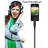 Aux Cable for iPhone in Car 3.5mm Aux Cord Aux lead Compatible with iPhone Works for Car Stereo/Speaker (Black white)