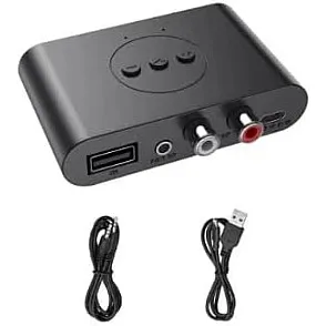 Bluetooth 5.0 Audio Receiver NFC U Disk 3.5mm AUX RCA USB Stereo Music Wireless Adapter With Mic For Car Kit Speaker Amplifier
