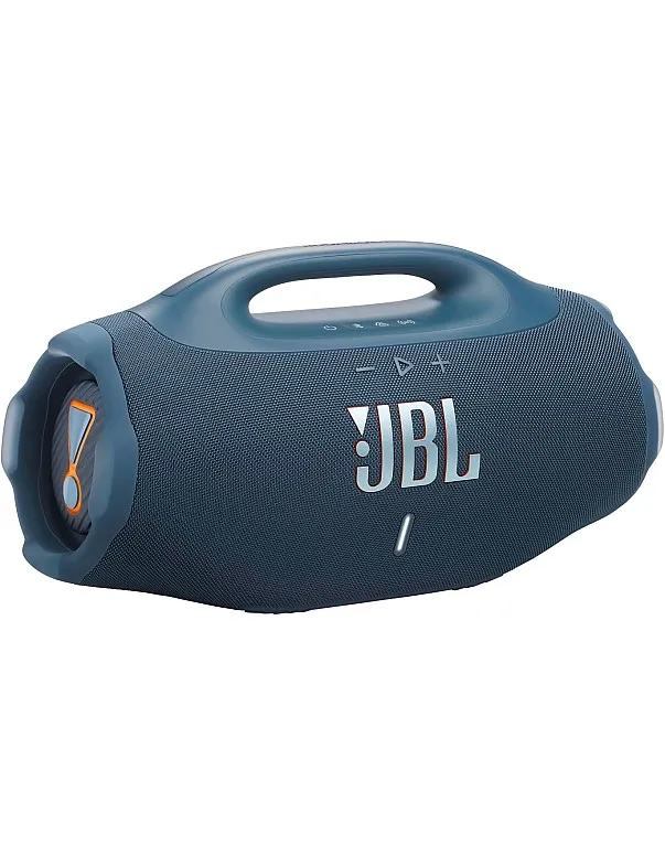 JBL Boombox 4, Portable Bluetooth Speaker, JBL Pro Sound with AI Sound Boost, IP68 Waterproof/Dustproof, Up to 34H Playtime, Auracast Multi-Speaker Connection, Two Bass Boost Settings, Blue