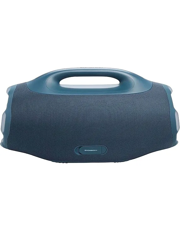 JBL Boombox 4, Portable Bluetooth Speaker, JBL Pro Sound with AI Sound Boost, IP68 Waterproof/Dustproof, Up to 34H Playtime, Auracast Multi-Speaker Connection, Two Bass Boost Settings, Blue