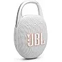 JBL Clip 5 - Ultra-Portable, Waterproof & Dustproof Bluetooth Speaker, Big Pro Sound with Punchy bass, Integrated Carabiner, Up to 12 Hours of Play, Made in Part with Recycled Materials (White)