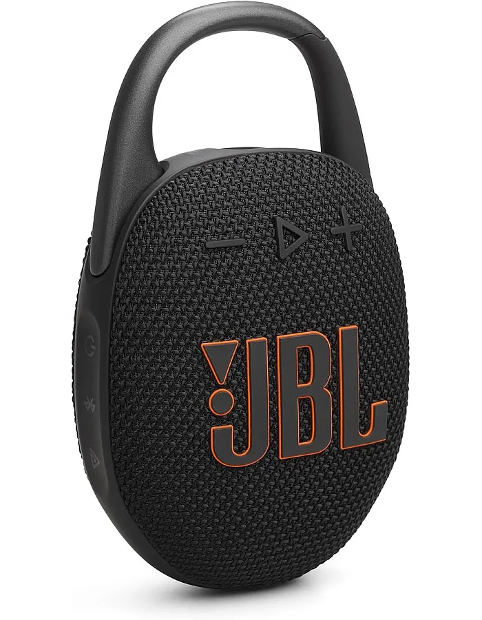 JBL Clip 5 - Ultra-Portable, Waterproof & Dustproof Bluetooth Speaker, Big Pro Sound with punchy bass, Integrated carabiner, Up to 12 Hours of Play, Made in part with recycled materials (Black)