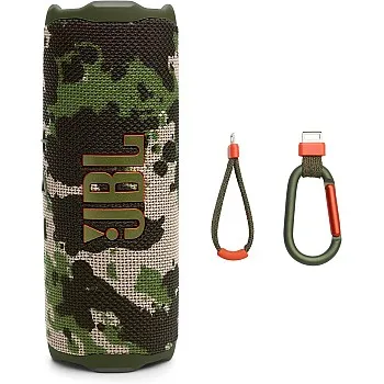 JBL Flip 7 - Portable Waterproof and Drop-Proof Speaker, Bold Pro Sound with AI Sound Boost,16Hrs of Playtime, and PushLock System with Interchangeable Accessories (Squad)|1 year manufacturer warranty