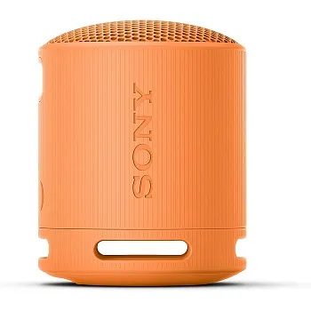 Sony SRS-XB100 Wireless Bluetooth Portable Lightweight Super-Compact Travel Speaker, Extra-Durable IP67 Waterproof & Dustproof, 16 Hour Battery, Versatile Strap, and Hands-Free Calling, Orange New